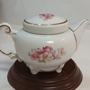 Vintage Gerold Porzellan- Tea Pot / Milk Bowl - Bavaria Pattern - West Germany